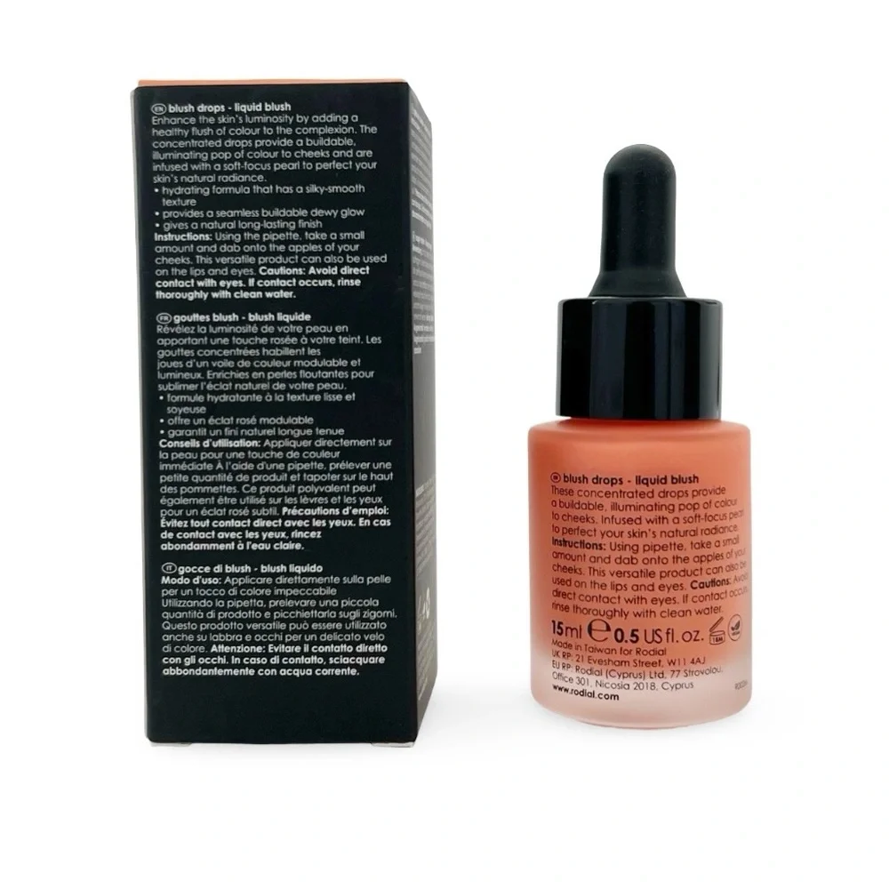 Rodial Liquid Blush Drops in Apricot NIB
